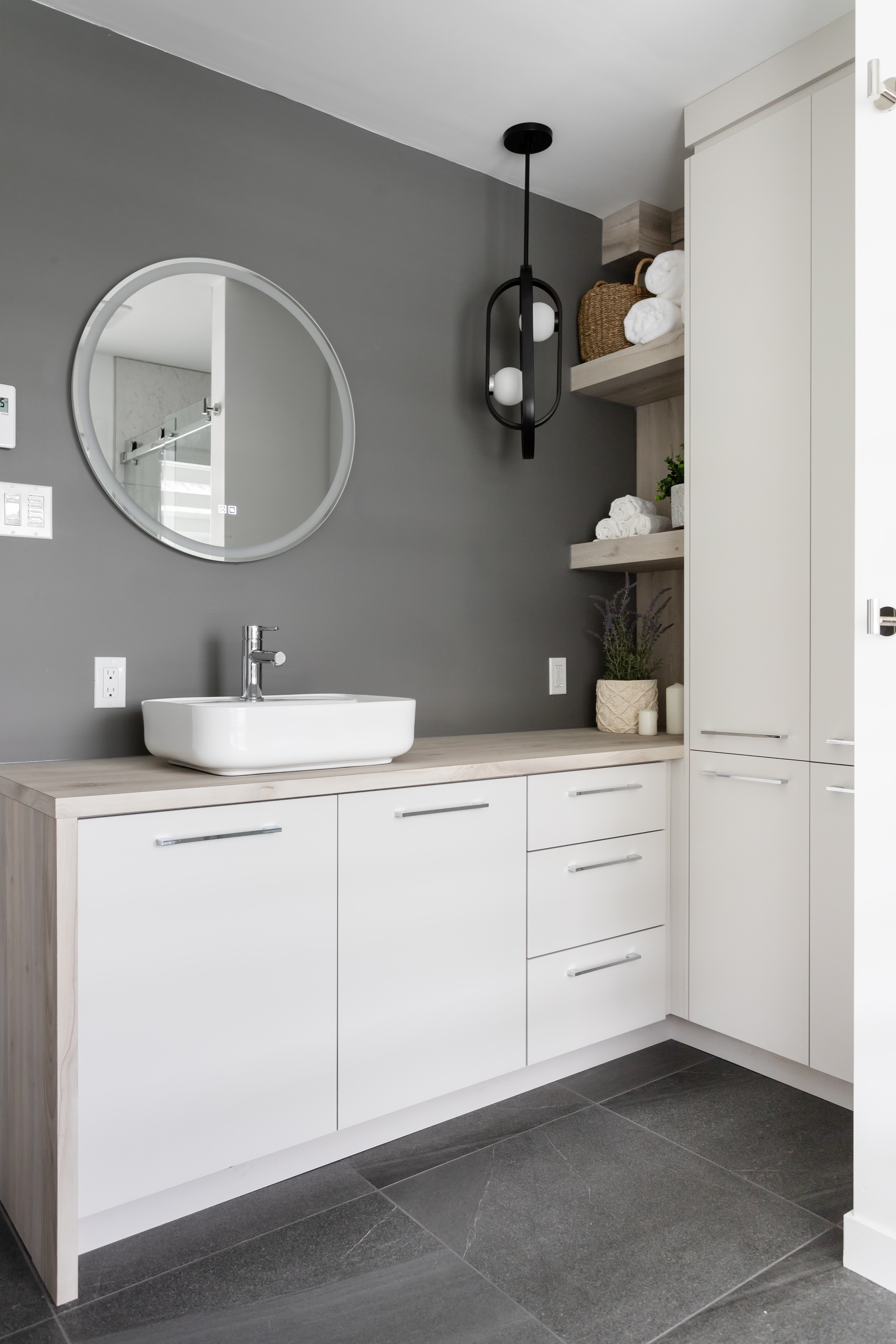 rénovation majeure de la cuisine et la salle de bain d'une maison à Nicolet | Design d'intérieur | Rénovation cuisine à Trois-Rivières | Rénovation salle de bain à Nicolet