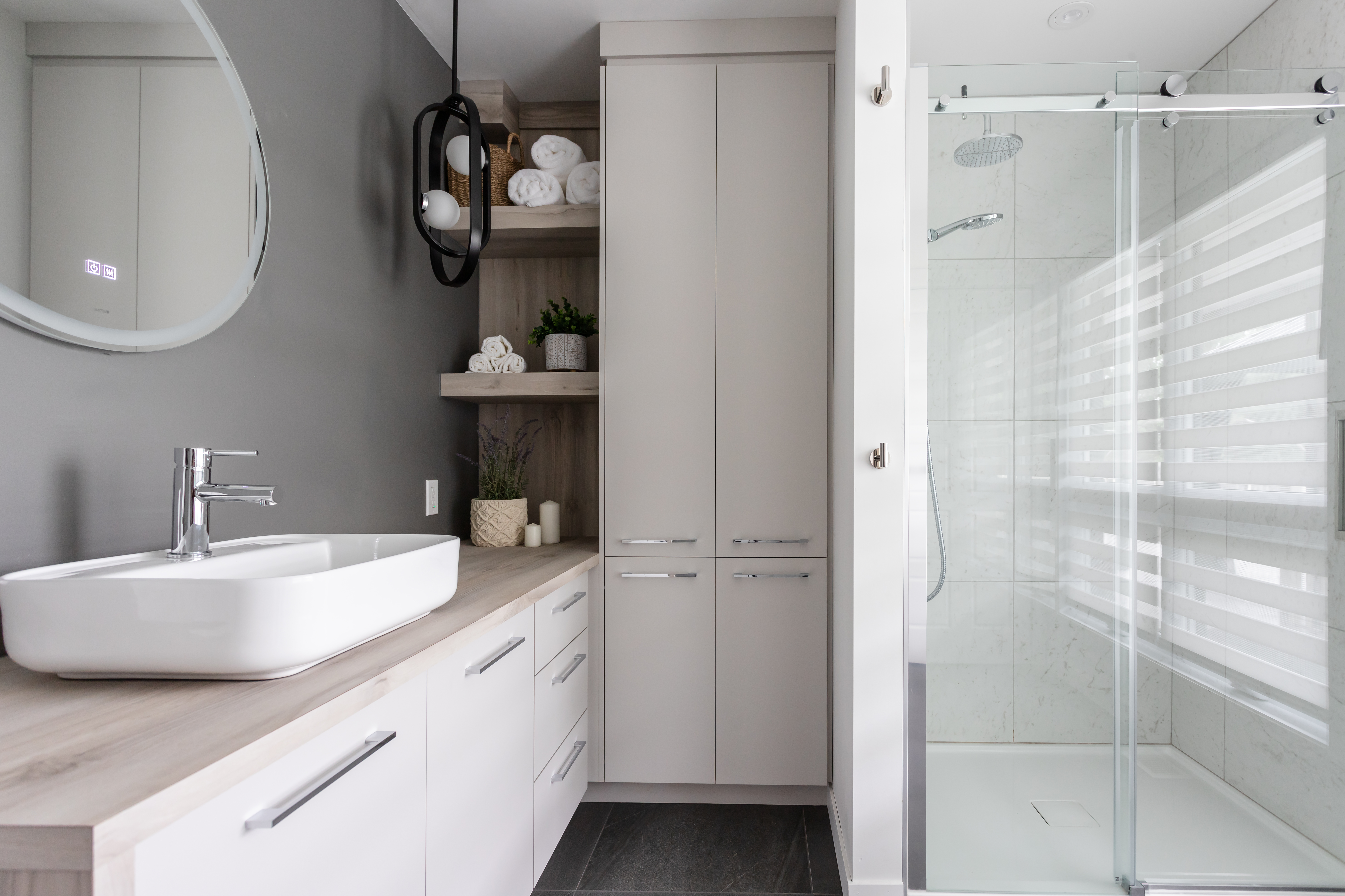 rénovation majeure de la cuisine et la salle de bain d'une maison à Nicolet | Design d'intérieur | Rénovation cuisine à Trois-Rivières | Rénovation salle de bain à Nicolet