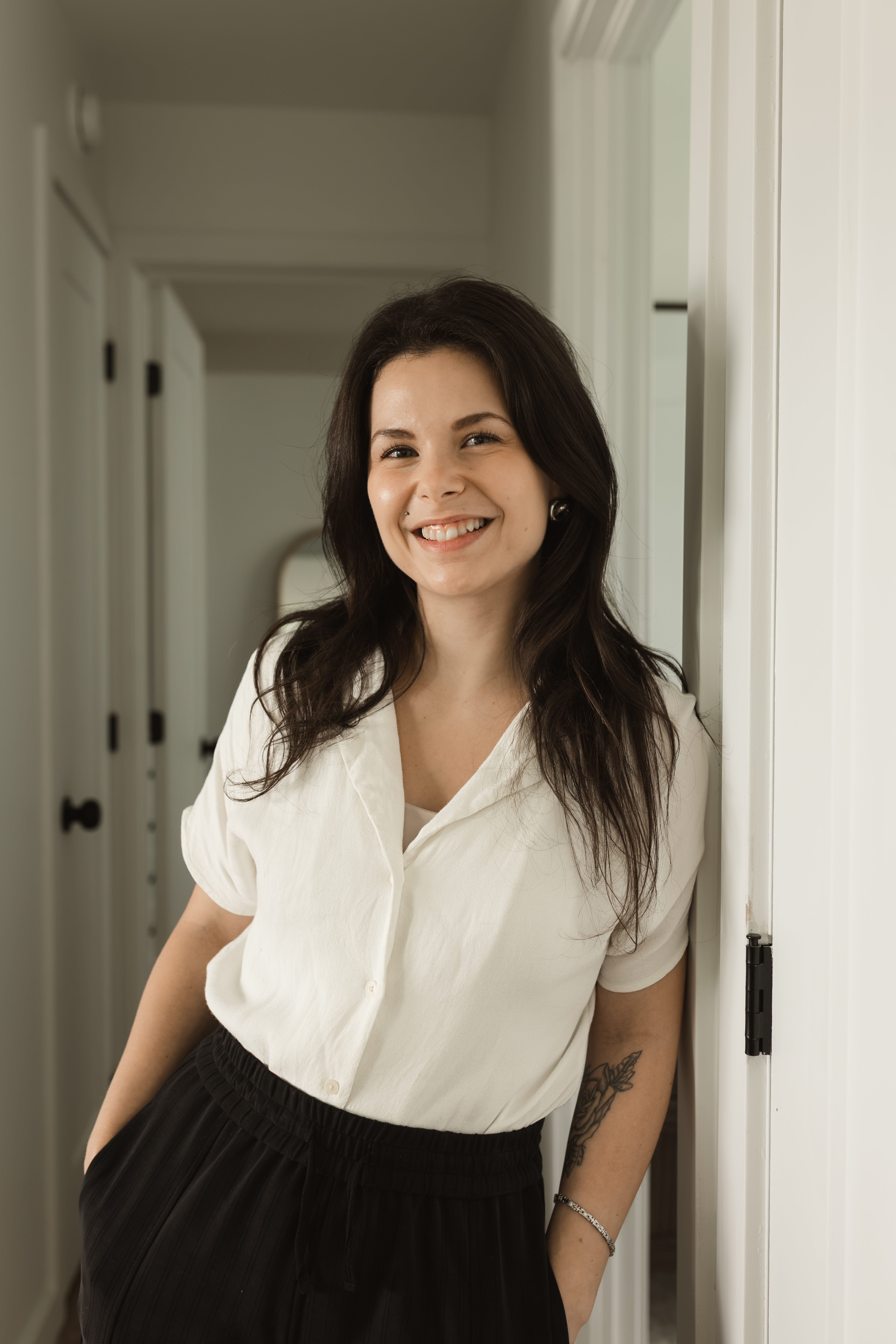 Kelly-Anne Racine, propriétaire et designer d'intérieur chez Élévation Studio Design à Thetford Mines, en Chaudière-Appalaches, au Québec.