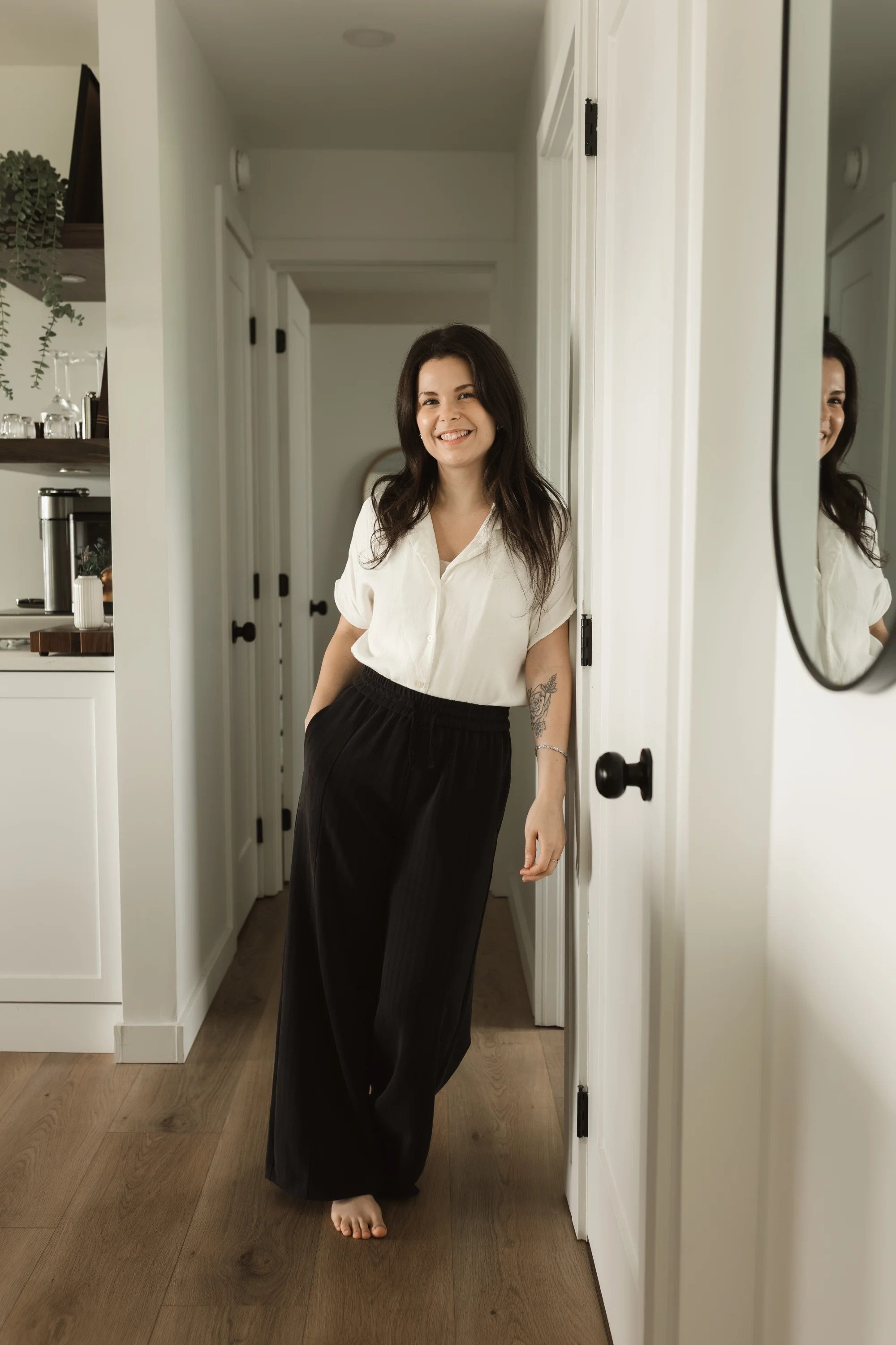 Kelly-Anne Racine, propriétaire et designer d'intérieur chez Élévation Studio Design à Thetford Mines, en Chaudière-Appalaches, au Québec.